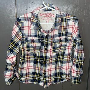 Genuine Kids by Oshkosh plaid shirt, size 5T